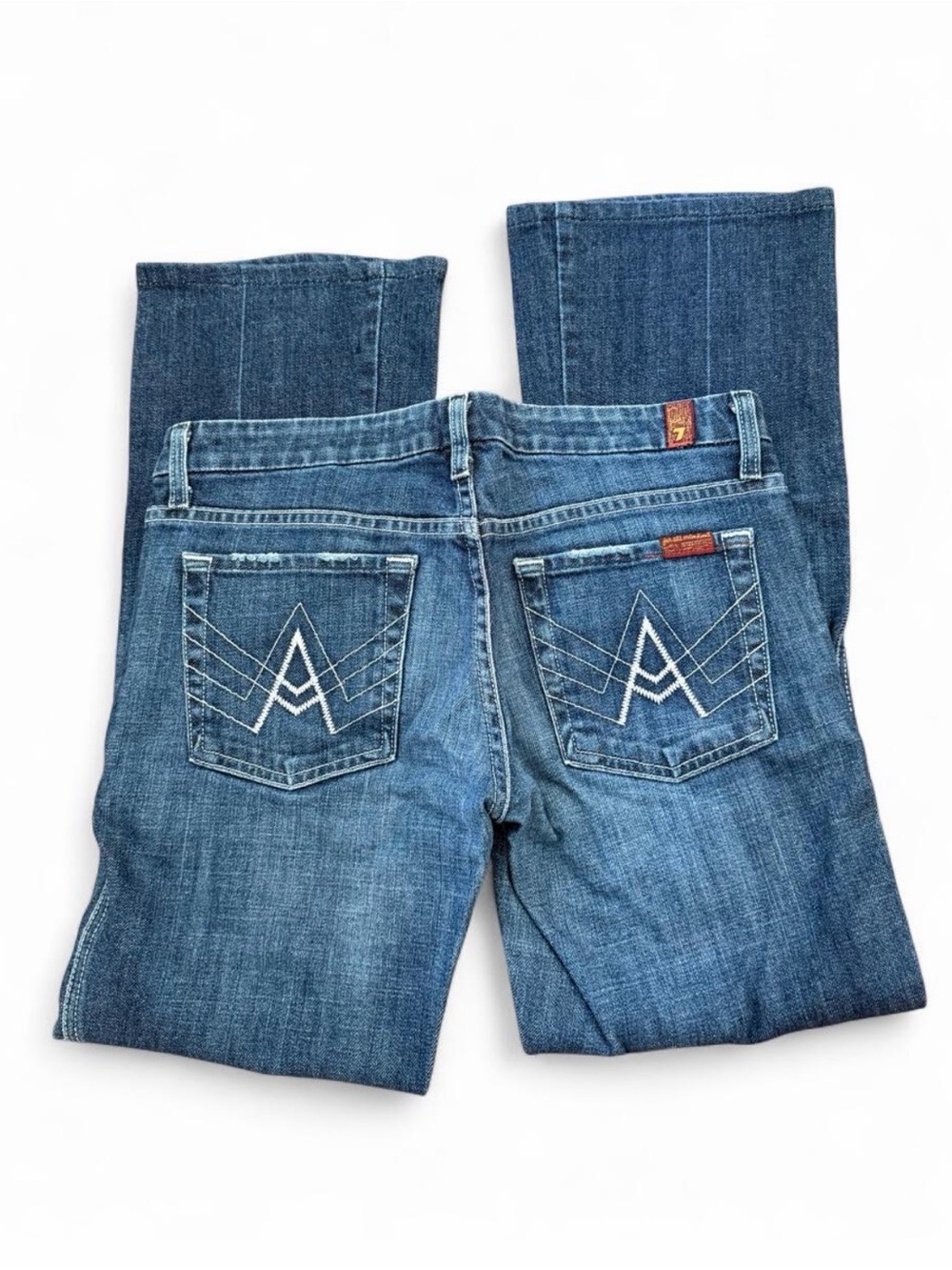 7 For All Mankind Women’s Vintage Blue Bootcut Flare Jeans